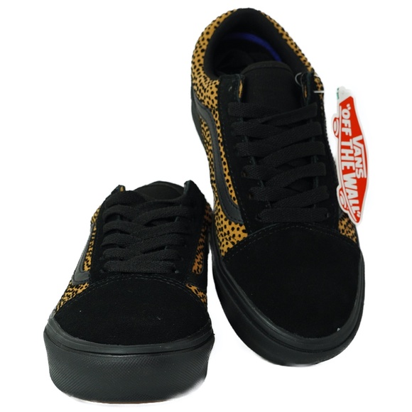 Vans Old Skool Comfycush. Mini Cheetah print. Black & camel tan. Women’s 6. NIB - Picture 13 of 16